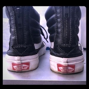 Vans leather high tops